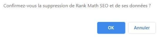 Désactiver et supprimer un plugin 4 confirmer suppression