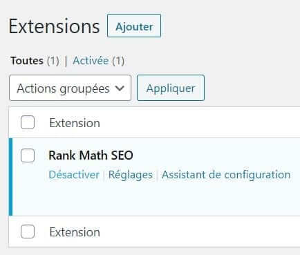 Désactiver et supprimer un plugin 1 desactiver plugin