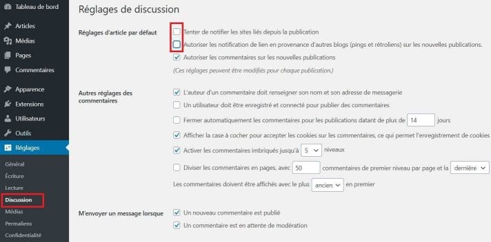 Les 6 réglages à faire dès le départ 7 reglages discussion