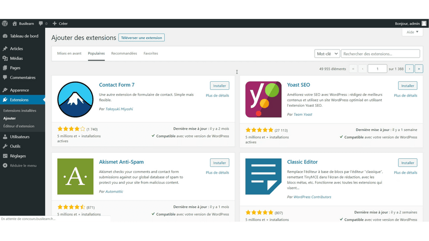 Ajouter un plugin 1 snapshot1