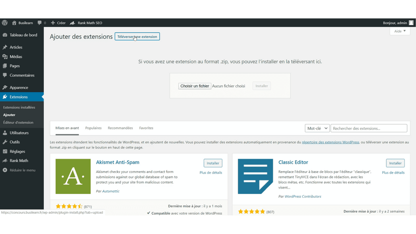 Ajouter un plugin 3 snapshot6